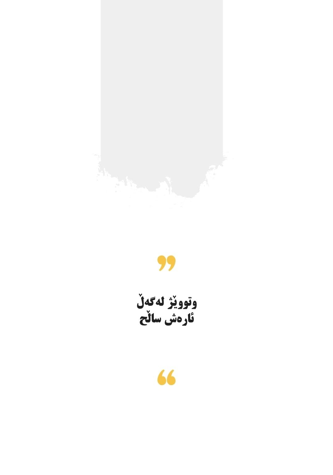 وتووێژ لەگەڵ ئارەش ساڵح