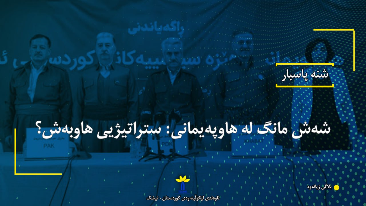 شەش مانگ لە هاوپەیمانی: ستراتیژیی هاوبەش؟