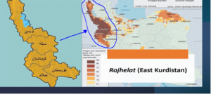 Map of Rojhelat