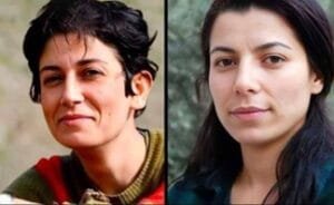 Kurdish activists Pexşan Ezîzî and Vrîşe Muradî from Rojhelat (Kurdistan in Iran) have been sentenced to death by the Iranian regime. Though still alive, they remain at imminent risk of execution, drawing national and international condemnation. Photo: X